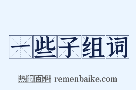 一些子组词是什么意思的图片